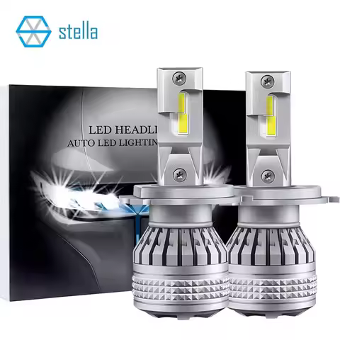 Stella 2pcs 55W/Bulb High Power Canbus LED Auto Headlight Bulb H4 H7 H11 9005 9006 9012 H1 6000k Whi