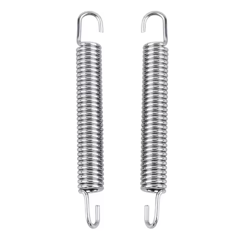 2PCS 80mm Exhaust Pipe Spring Stainless Steel Mounting Springs For Yamaha YZ85 2002-2018 YZ250 1994-