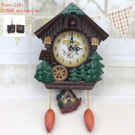 [Meimeier] New Product Cuckoo Bird House Shape Creative Wall Clock Cartoon Children's Room Decoration Wall Clock Hourly Music Timekeeping E22