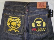 赤猿 RMC Martin Ksohoh Lot 1001 Size 34 金色線刺繡牛仔褲 Made in Japan
