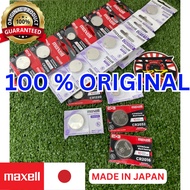 ORIGINAL MAXELL BATTERIES CR2016 CR2032 CR1220 CR1216 CR2025 G-Shock Bateri