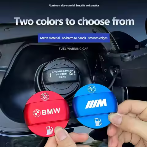 For BMW M Performance E46 E90 E60 F20 Car ornaments Oil Tank Protect Cover Refuel Fuel Tank Cap Acce