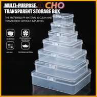 CHO Thickened PP Parts Storage Box Rectangular Transparent Storage Box Small Tool Storage Box
