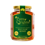 Pure Origins Wild Raw Honey 500g, 100% Pure Australian - Natural - Raw - Single Origin - Cold Extrac