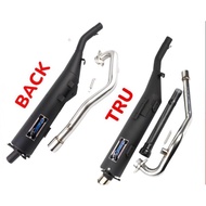 LC135 V2-V7 LCV8 Y15ZR V1 V2 28MM 32MM STANDARD OPEN EXHAUST PIPE BACK OR TRU EKZOS PIPE RACING KOBU