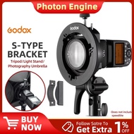 Godox S2 Bowens Mount Flash S-type Holder Bracket for Godox V1 V860II AD200 AD400PRO Speedlite Flash