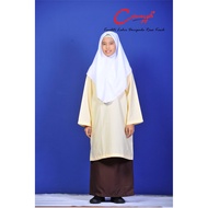 Baju Kurung Light Beige/Brown Sekolah