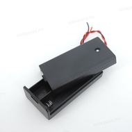 2AA 2XAA 3V Black Battery Storage Case Box Holder Connector ON/OFF Switch With Lead Wire  MYD1