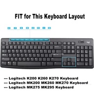 <ATs>Keyboard Cover Skin for Logitech MK200 MK270 MK260 MK295 MK275 MK260 Logitech K270 K200 K260 Ke