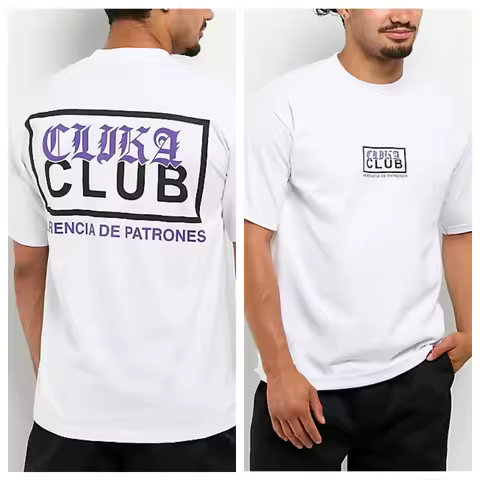 Pro Club T-Shirt Cotton Graphic Tee Men Women Summer Streetwear Top