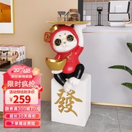 First Sight Creative Fortune Cat Large Floor Ornaments Opening Gift Living Room TV Cabinet Office Housewarming Gifts 2TS