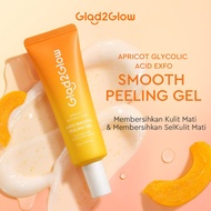 【NEW LAUNCH】Glad2Glow peeling gel Apricot Glycolic Acid Exfo Smooth Eksfoliasi peeling produk yang m