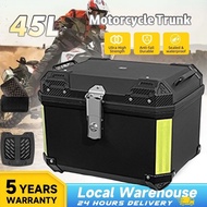 Top Box Motorcycle 45L Top Box Aluminium Motorcycle Motorcycle Box Storage Top Box Extra Trunk Alumi