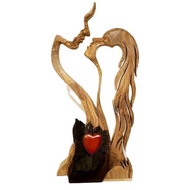 Love Cross-Border Wooden Crafts Wooden Lover Couple Love Kissing Ornament eternal Statue Eternal SGC