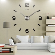 YQ7 3D DIY Large Wall Clock Big Decorative Kitchen Clocks Mute Self-adhesive Acrylic Mirror Wall Stickers Time Oversize