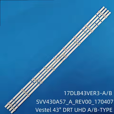 LED Strip For Vestel 43" DRT UHD A/B-TYPE SVV430A57 17DLB43VER3 43U6763DA 43U5766DB 43U6663DB LT-43C