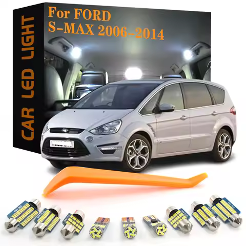 17pcs Canbus Car Accessories LED Interior Lights For Ford S MAX S-MAX WA6 2006 2007 2008 2009 2010 2