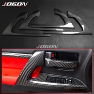 Real Carbon For Toyota Land Cruiser LC200 FJ200 2016-2019 Car Interior Door Handle Armrest Panel Tri