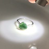 NaturalJadeite Ring 18K White Gold