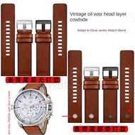 22/24/26/28mm Leather Watch Strap for Diesel DZ4323 1657 4343 Vintage Top Layer Cowhide Leather Brac