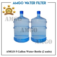 5 Gallon Water Bottle With Cap Set(2 unit Value Package Set)For Bottle Dispenser