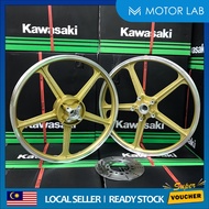 KAWASAKI AR80 AR 80 SPORT RIM SET GOLD 140X18 SIAP DISC & SKRU 100% ORIGINAL YTEQ