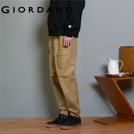 GIORDANO BSX MEN Woven Cargo Pants with Elastic Waist & Cuffed Ankles 04115160