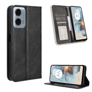 For Motorola Moto Edge 50 Pro G34 5G Magnetic flip cover PU Wallet Phone case for Moto G34 5G leather multifunctional Phone case