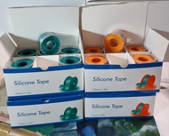 silicone tape ซิลิโคนเทป 2.5cmx1.5m พลาสเตอร์ ม้วนละ 129 เทปปิดแผล พลาสเตอร์