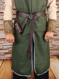 Bộ 4 thanh kiếm da cổ điển thời trung cổ Viking thắt lưng kiếm bao kiếm có thể điều chỉnh giá đỡ cổ