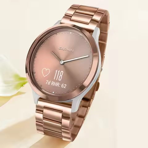 20mm Stainless Steel Band For Garmin Vivomove Sport/Style/Luxe/Trend Watchband SmartWatch Replacemen