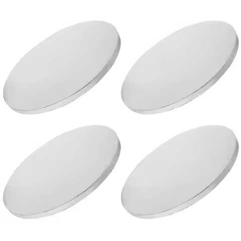 4Pcs Round Cake Boards Aluminum Foil Corrugated Paper Sturdy Cake Transfer Plates Baking Supplies Ba