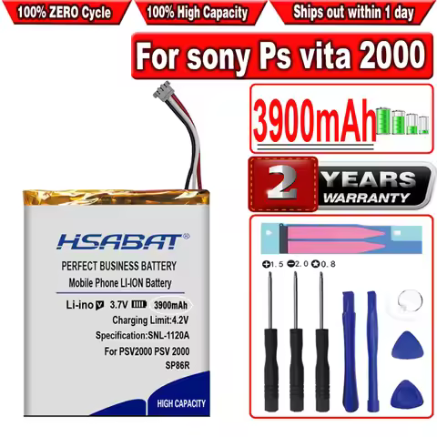 HSABAT 3900mAh SP86R Battery for sony Ps vita 2000 psvita2000 PSV 2XXX PSV SP86R PSV2000 PCH-2007 4-