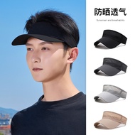 cap men cap Empty Top Cap Men's Sun Cap Men's Peaked Cap Sun Hat Running Sports Tennis Cap Sun Hat O