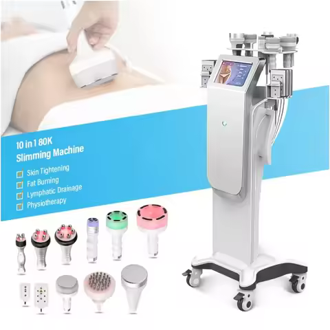 TOP SELL 10 in 1 80k/40k Quick Lipo Fat Loss Weight Loss Skin Tightening VacuumRF Body Slimming Mucs