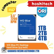 WD BLUE 1TB 2TB 4TB HDD HARDISK INTERNAL PC 3.5" 7200 RPM RESMI 2TH