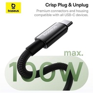 Baseus Tungsten Gold Magnetic C to C Tangle-Free Fast Charging Cable 100W (5A/100W)