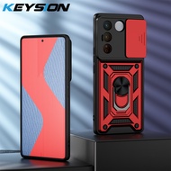 KEYSION V27เคสสำหรับ VIVO เกราะกันกระแทก5G V27e V25e สไลด์ป้องกันเลนส์กล้องขาตั้งโทรศัพท์ฝาครอบโทรศัพท์สำหรับ VIVO Y36 Y35 5G