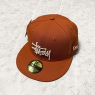 STUSSY NEW ERA 59FIFTY AUTHENTIC RUST