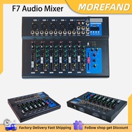 Professional 7/4 Channel Sound Audio Console Mixer Built-in 99 DSP Effector DJ Audio Mixer