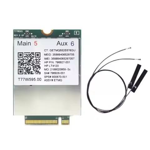 4G Module LT4120 : 800870-001 WWAN Adapter Card 4G Modem for HP-Laptops,for EliteBook 840 850 G3 Not