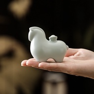 Ru Kiln Tea Pet Horse Creative Cute Handmade Immediately Rich Tea Table Tea Table Tea Play Office Te