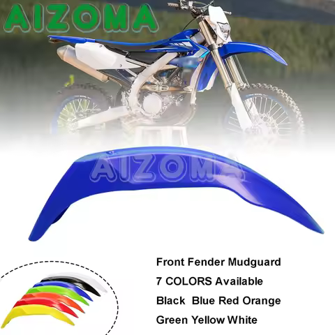 Blue Motocross Front Fender Racing Mudguard Cover Guard for Honda Kawasaki Yamaha WR YZ TTR WRF 125 