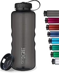 720°DGREE"simplBottle" | Leakproof Sport Water Bottle 1.5 litre, 1.5ltr, 1500ml, Black | BPA Free - 