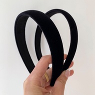 Fat Shop CnHnOn French fever Blogger Korean Same Style All-Match Black Velvet Headband Hair Accessor