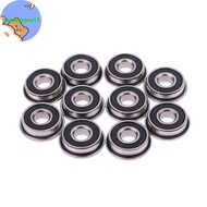 Homestore 10Pcs F695-2RS Stainless Steel Bearing Flanged Miniature Deep Groove Ball Bearings F695 RS