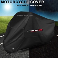 Motorcycle Cover Outdoor Rain Dust Waterproof UV Protector Covers For HONDA CB200x cb 200x 2022 2023