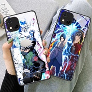 TS-5 Uchiha Itachi Sasuke Anime HD Glass Casing for Realme C20 C20A C11 OPPO A16E A16K A93 Reno 4 4F