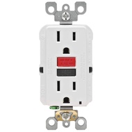 2-Gang GFCI Duplex Universal Outlet with Ground 20A 250V Duplex Safety Outlet Wall Outlet