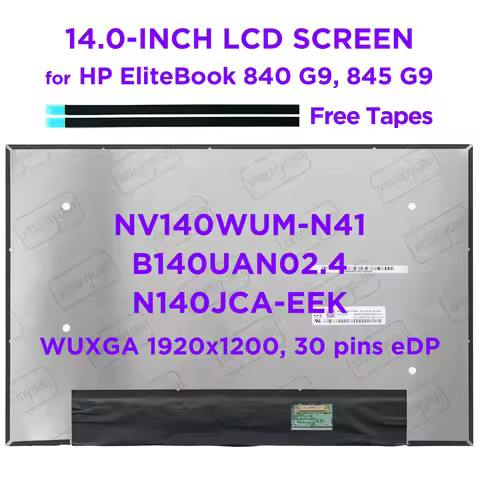 14.0" Laptop LCD Screen NV140WUM-N41 N140JCA-EEK NE140WUM-N67 B140UAN02.4 N140JCG-GS9 for HP EliteBo